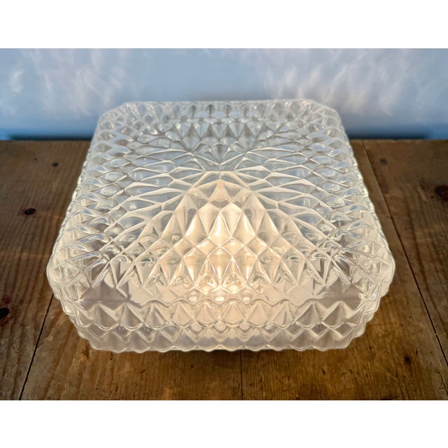 Vintage Glass Wall or Ceiling Light, 1970s For Sale - Image 14 of 16