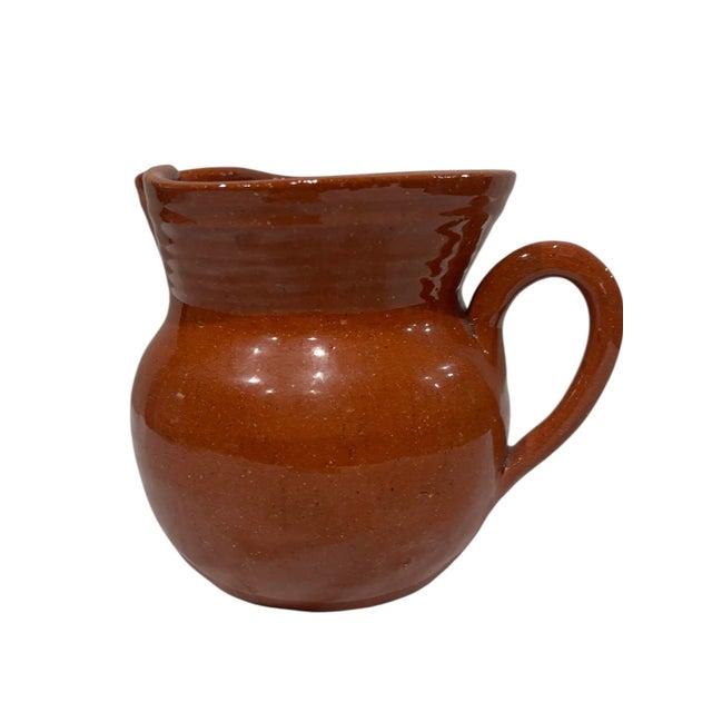 Farmhouse North Carolina Jug Town Pottery Pitcher. For Sale - Image 3 of 6