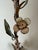 Italian Florentine Tole Flower Chandelier in Gilt Iron, 1950 For Sale - Image 18 of 18