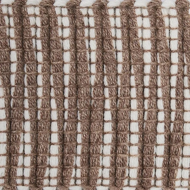 Contemporary Schumacher Pierce Tape Indoor/Outdoor in Neutral For Sale - Image 3 of 4