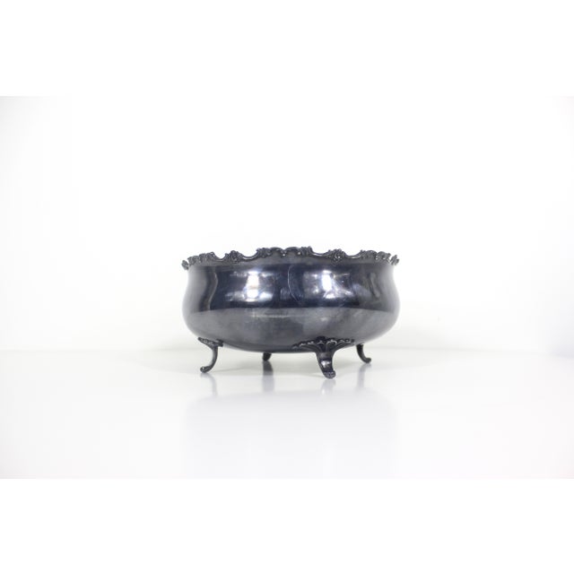 Vintage Silverplate Footed Centrepiece Bowl For Sale - Image 10 of 10