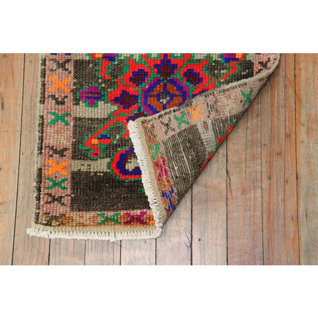 Quirky Mini Turkish Mat Rug For Sale In New York - Image 6 of 6
