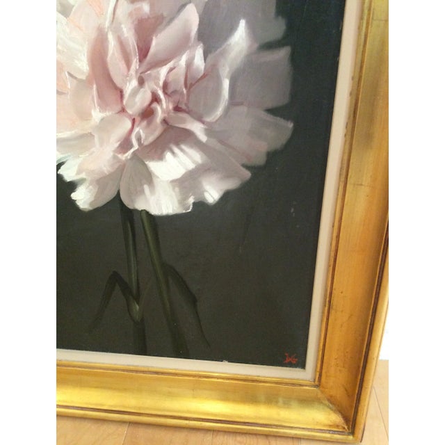 1960s "Pink Carnations" Floral Still Life Oil Painting, Framed For Sale In Las Vegas - Image 6 of 7