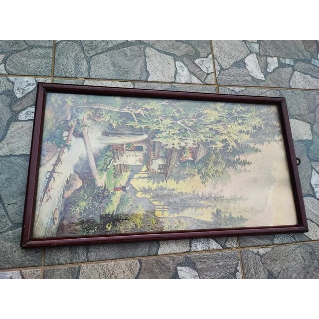 Moritz Wunderlich, Mill, Alps, 1890s, Watercolor For Sale - Image 4 of 8