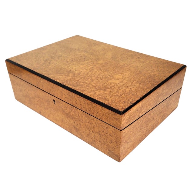 American 19th C Burled Walnut & Bird's Eye Maple Campaign Flip Top Lap Desk For Sale In New York - Image 6 of 17