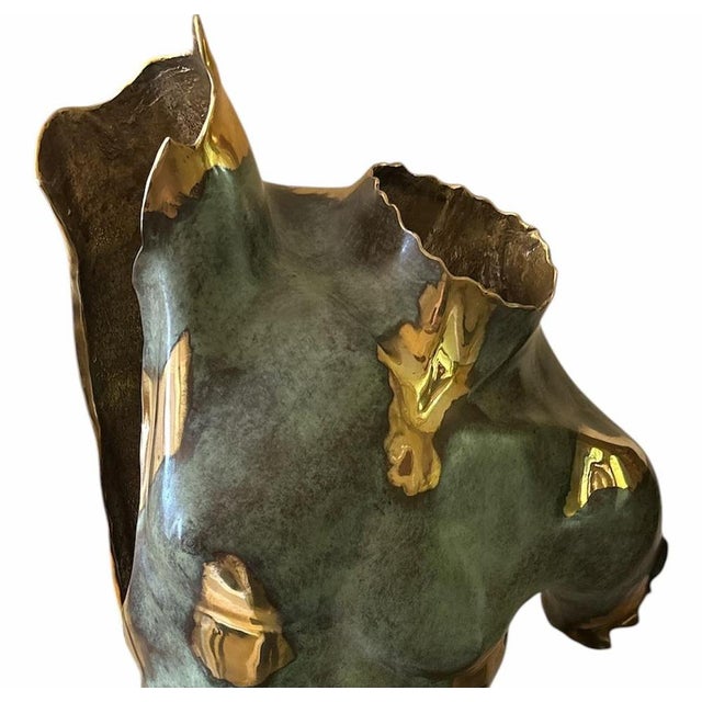 20th Century Bronze Nude Male Sculptures, Set of 2 For Sale - Image 4 of 7