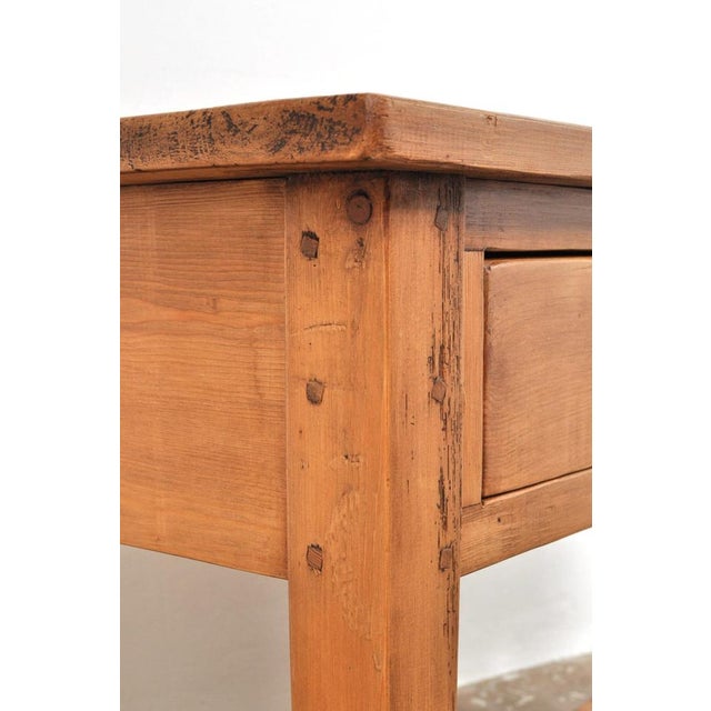 Brown Vintage Side Table in Pine, 1930s For Sale - Image 8 of 15