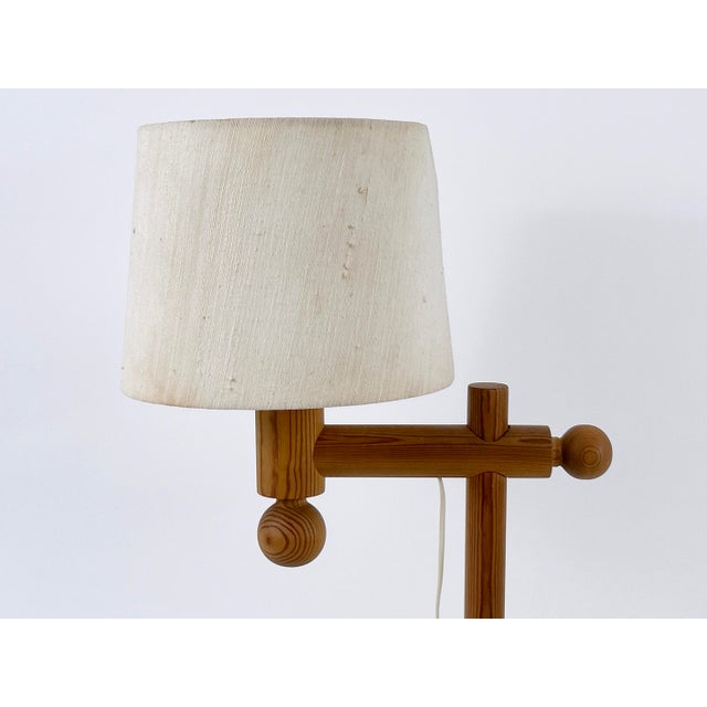 Mid-Century Modern Pine Table Lamp by Uno & Östen Kristiansson for Luxus Vittsjö, 1960s For Sale - Image 3 of 18