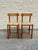 Late 20th Century Pair of Rush Seat Wood Bar Stools For Sale - Image 4 of 12