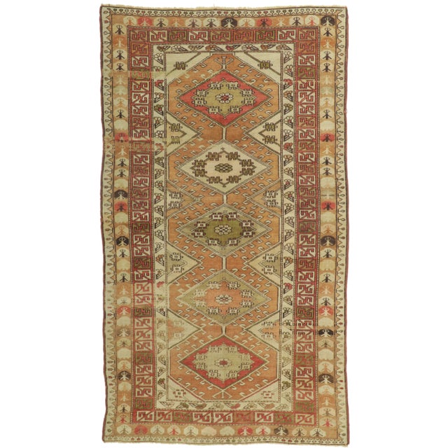 Vintage Turkish Oushak Rug - 04'04 X 07'07 For Sale - Image 11 of 11