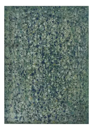 Walter Mafli, Composition abstraite, 1983, Gouache & Pastel on Paper, Framed