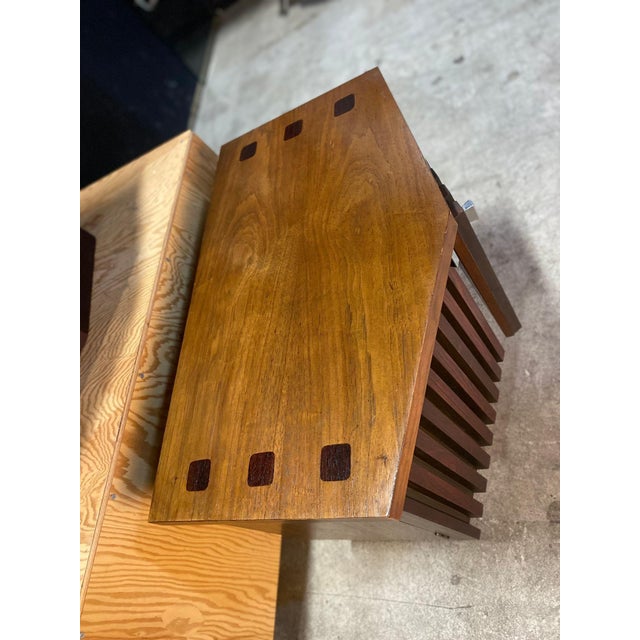 Mid-Century Modern A Pair of Lane Tower Suite Nightstands Designed by Dave Parmalee 1970's For Sale - Image 3 of 8