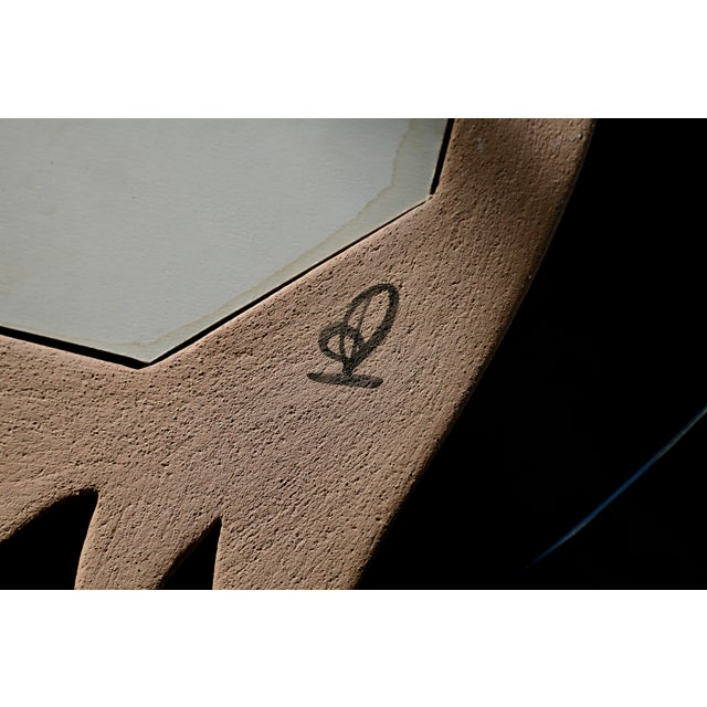 Vintage Ceramic Mirror, 1970s For Sale - Image 10 of 11