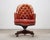 Traditional Chesterfield-Style Tufted Leather Executive Swivel Desk Chair For Sale - Image 3 of 18