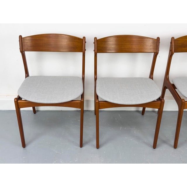 Danish Teak Dining Chairs by Erik Buch for Od Møbler, 1960s, Set of 4 For Sale - Image 12 of 18