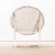 Vintage French White Round Metal Folding Dining Table, 1950s For Sale - Image 6 of 8