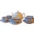 Chinese Chinese Blue & White Dragon 13 Piece Tea Set For Sale - Image 3 of 7
