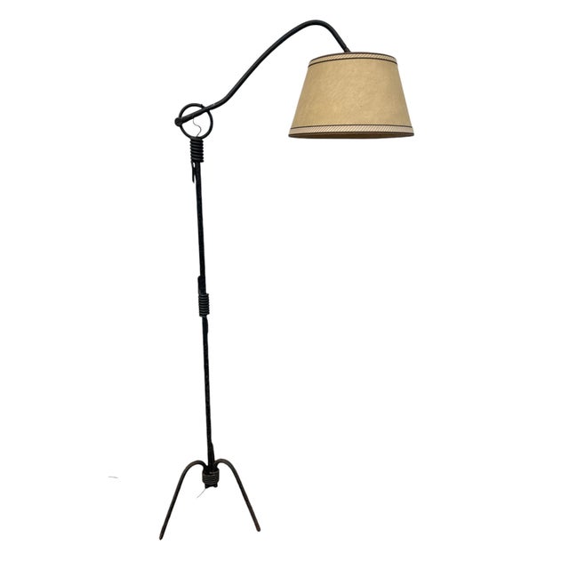 Wrought Iron Floor Lamp by Jean Royére, 1940s For Sale - Image 12 of 12