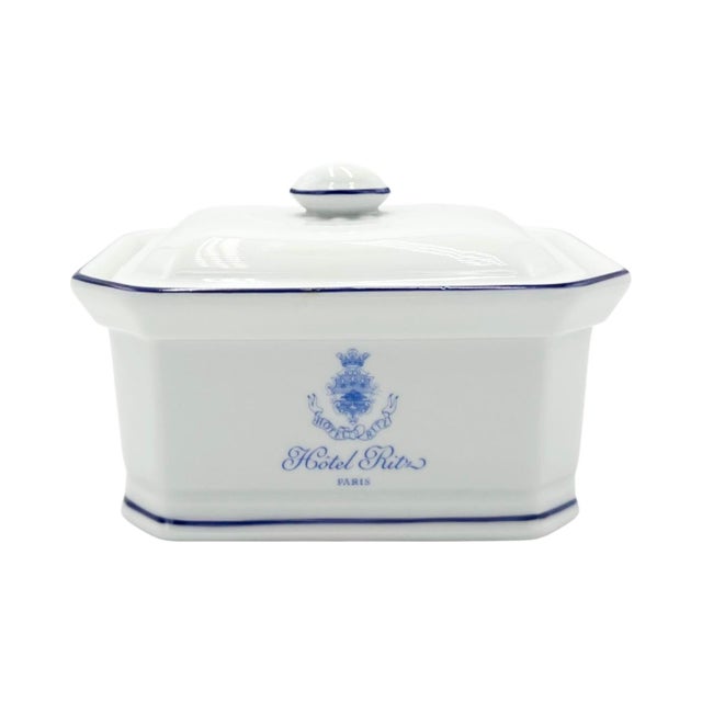 Vintage Ritz Paris Hotel Porcelain Covered Dish France For Sale - Image 15 of 16