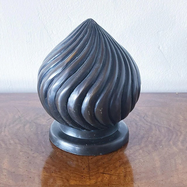 Mid-Century Large Metal Spiral Paperweight in Bronze Finish Measures approx: 6x6x6 Please visit my other listings for more...