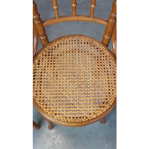 Wood Vintage Bistro Chairs from Thonet, Set of 4 For Sale - Image 7 of 17