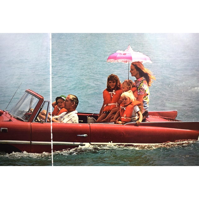 Print Sz: 13"H x 20"W Frame Sz: 14 1/4"H x 21 1/4"W w/ gilt bamboo frame Original color double page from Slim Aarons'...