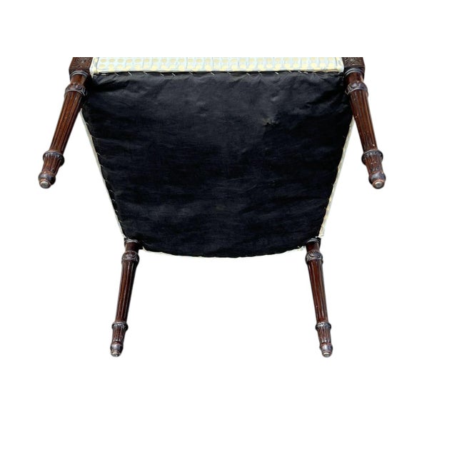 Early 20th Century Early 20th Century Louis XVI Style Armchair. Custom Upholstery. For Sale - Image 5 of 14