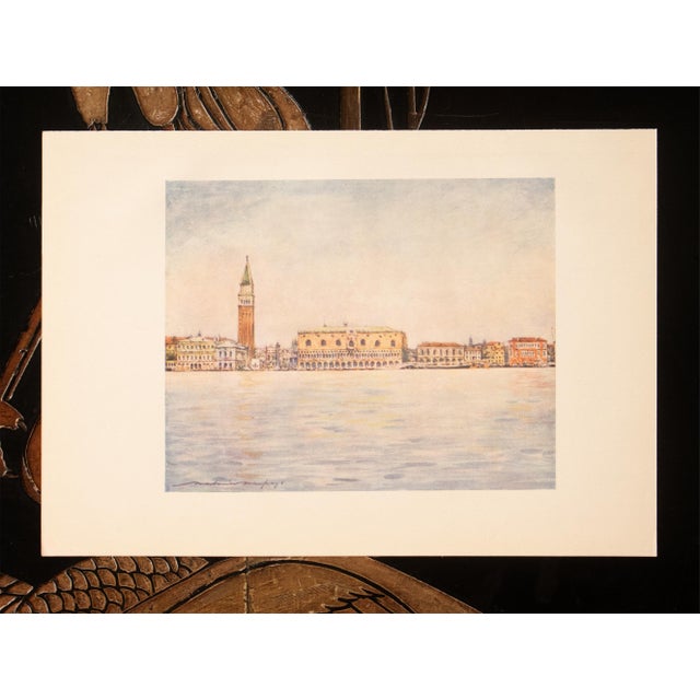 1912 Mortimer Menpes "Panorama Seen From At. Mark's Basin", Original Full-Color Print of Venice For Sale - Image 4 of 6