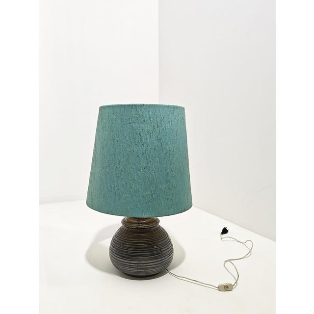 1970s Glazed Ceramic Table Lamp by Ruggero Giangiacomi for La Bottega Ii Punto, 1970s For Sale - Image 5 of 12