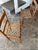Wood 19th Century Antique Ladderback + Rawhide Seat Side Chairs, Set of 2 For Sale - Image 7 of 12