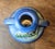 Ceramic Roseville Blue Freesia Single Candle Holder For Sale - Image 7 of 9