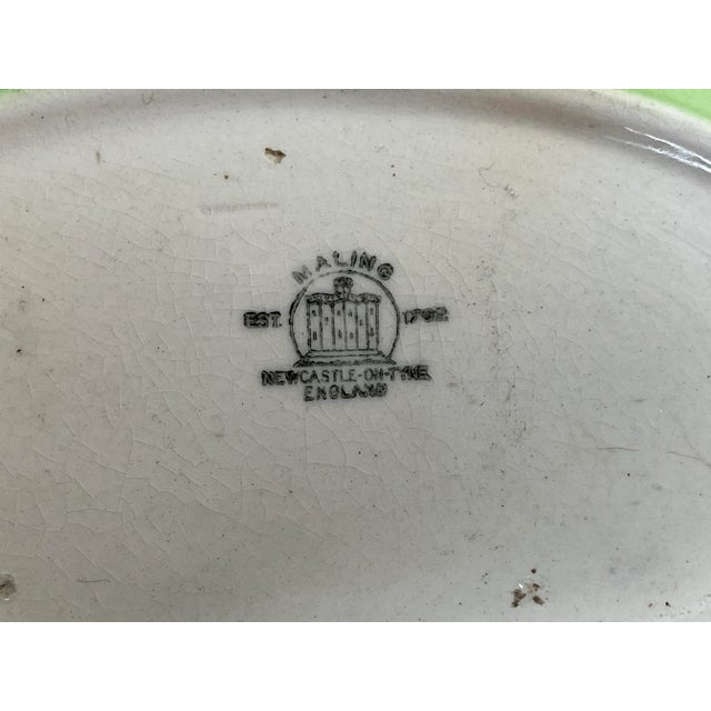 Vintage Oval Maling Multicolored Art Deco Bowl Made in England - Circa 1930’s For Sale - Image 10 of 11