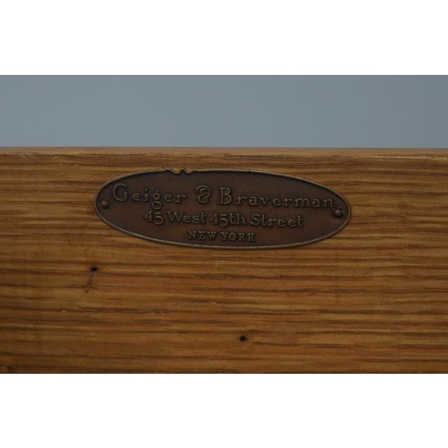 Vintage Neoclassical Marble Top Inlaid Dresser For Sale - Image 18 of 18