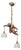 Antique French Cherub Pendant Light in Flying Putti and Glass Flower Shades, 1920s For Sale