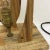 Brown Rustic Industrial Artisan Wood Sculpture Table Lamp For Sale - Image 8 of 11