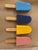 Yellow Ice Pop Ceramic Wall Sculpture With Natural Oak Wood Stick For Sale - Image 11 of 11