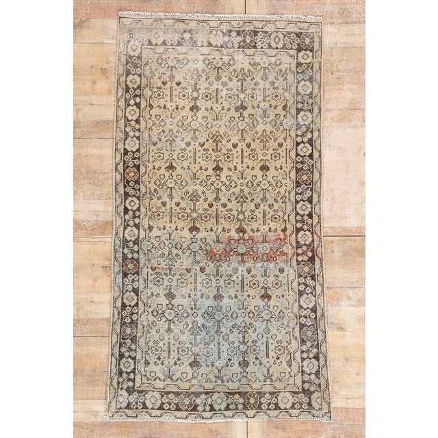 Vintage Persian Mahal Rug, 03'09 X 06'11 For Sale - Image 10 of 10
