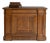1870s French Neoclassical Oak Desk With Oilcloth Top For Sale
