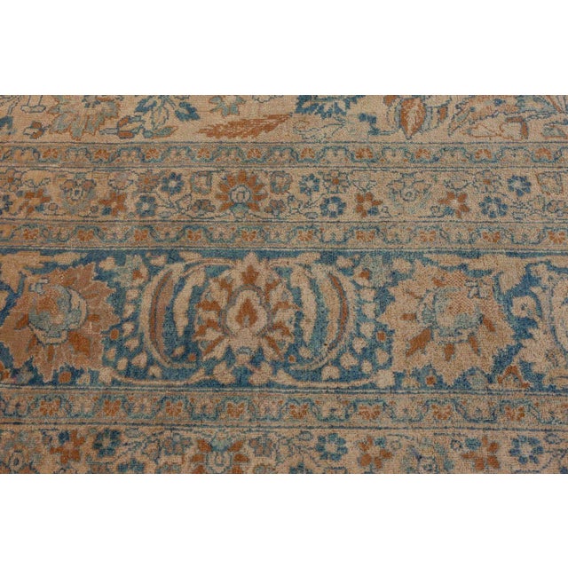 Textile Authentic 1900s Persian Kirman Handmade Wool Rug For Sale - Image 7 of 10