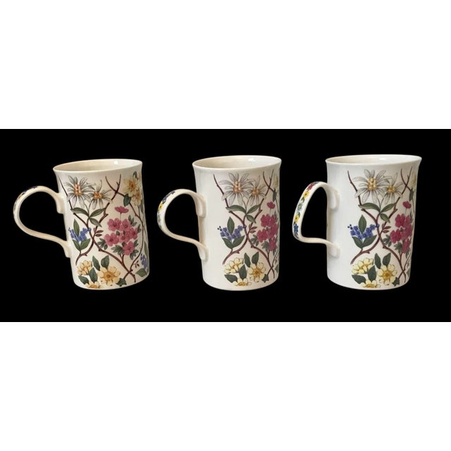 Vintage Royal Osborne Alpine Chintz Fine Bone China Mug Cup Set of 6. 12 Oz Uk For Sale - Image 4 of 8