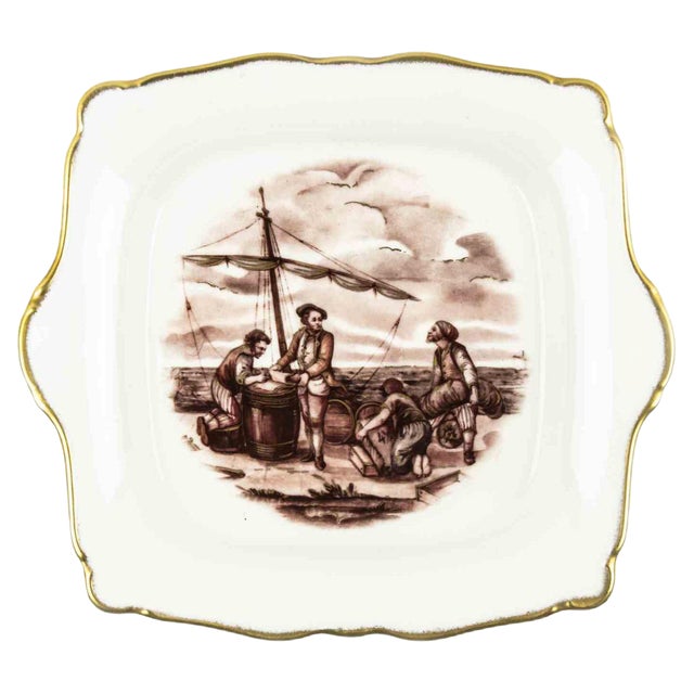 Limoges Porcelain Vintage Centerpiece, France, Mid-20th Century For Sale