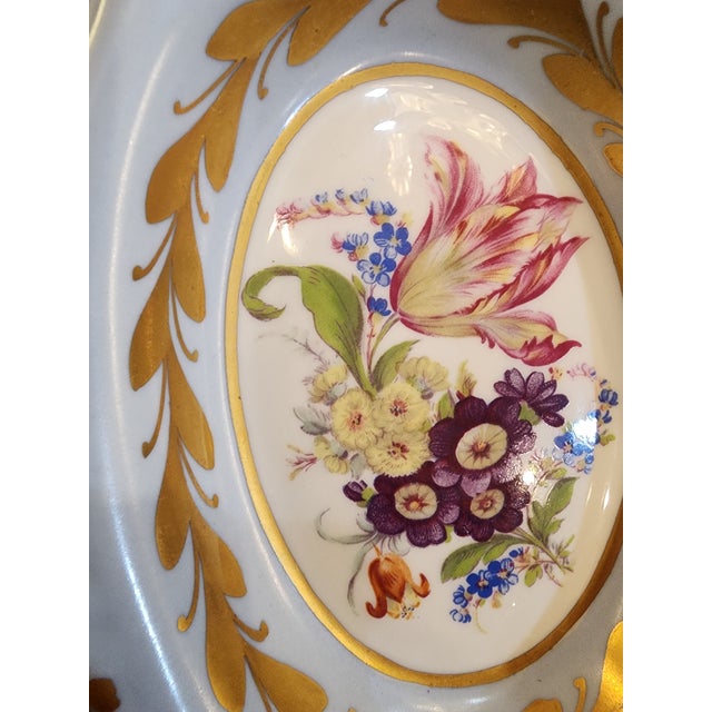Beautiful Antique Sectioned Hand Painted Limoges Dish For Sale - Image 4 of 6