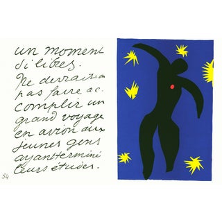 1983 MoMA Edition Matisse Jazz Lithograph "Icare" (Icarus) For Sale