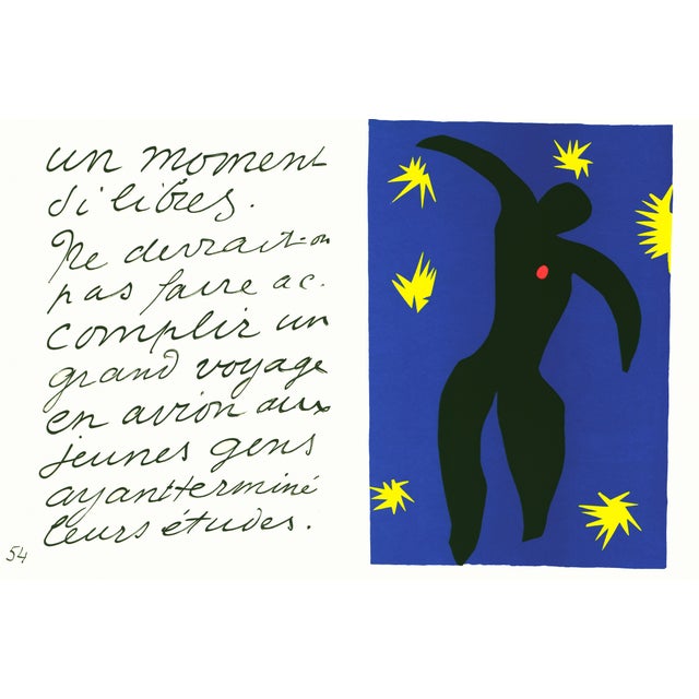 1983 MoMA Edition Matisse Jazz Lithograph "Icare" (Icarus) For Sale