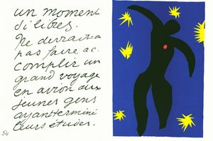 1983 MoMA Edition Matisse Jazz Lithograph "Icare" (Icarus)