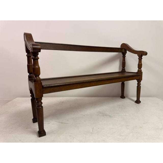 French Oak Bench, 19th Century For Sale - Image 10 of 15