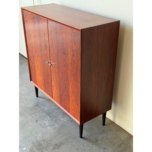 Vintage Danish Rosewood Cabinet by Brouer – Mid Century Modern Scandinavian Storage For Sale - Image 10 of 10