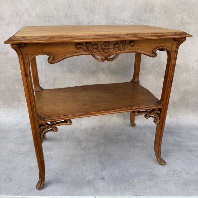 Art Nouveau Side Table in the style of Émile Gallé, France, 1890 For Sale - Image 4 of 17