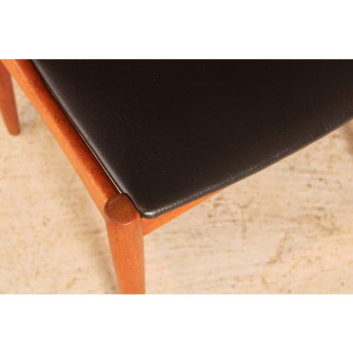 Mid-Century Modern Danish Model BA113 Teak Dining Chairs by Johannes Andersen for BRDR Andersen, 1960s, Set of 4 For Sale - Image 9 of 15