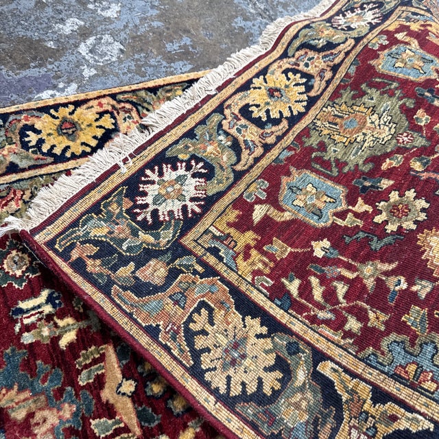 3ft X 12ft Traditional Persian Style Floral Runner Rug For Sale - Image 11 of 12